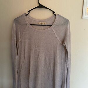 Hollister Women's Heather Tan Long-Sleeve